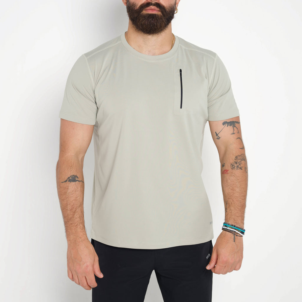 Aero-Dry Performance Training Tee - Parchment