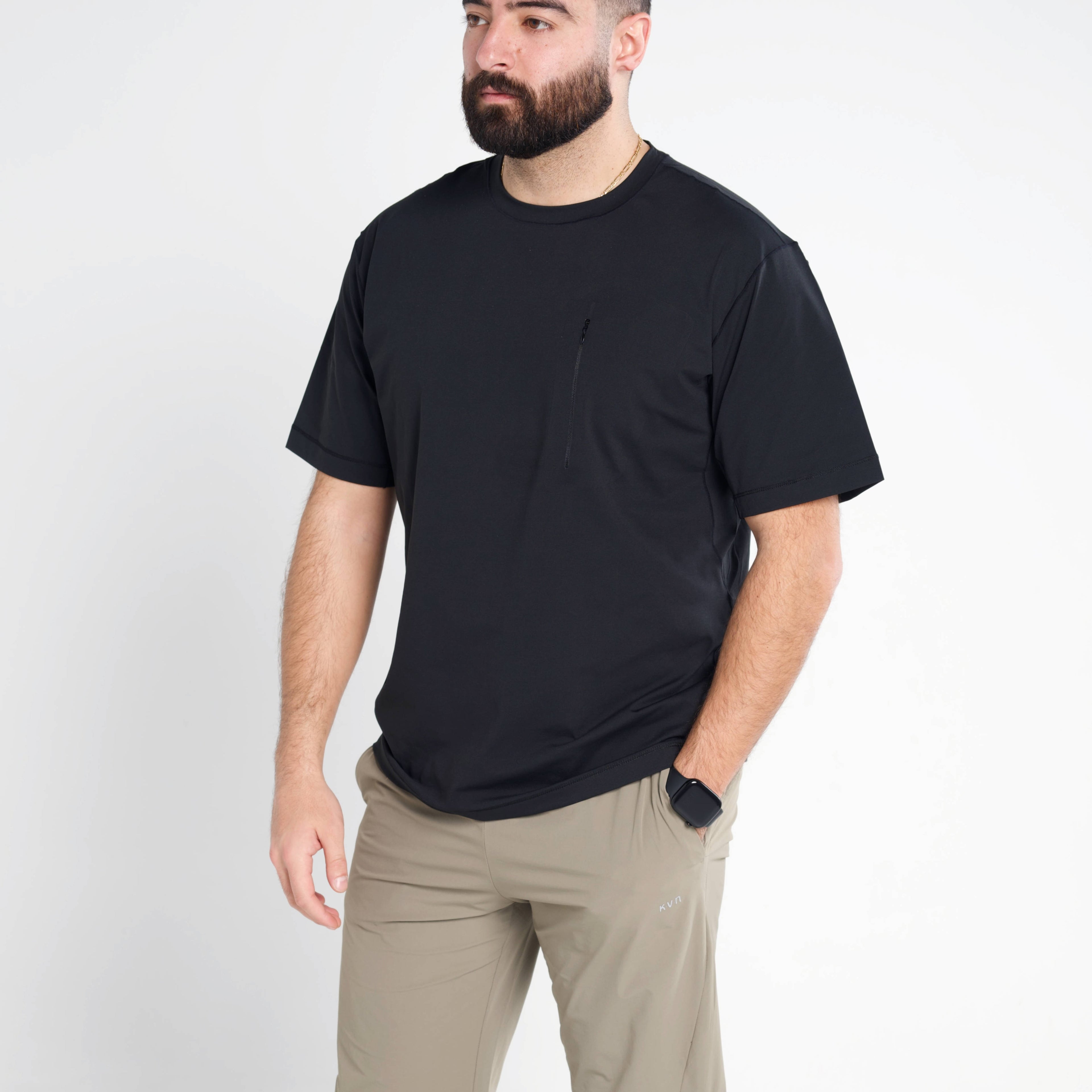 Kore Relaxed Performance Tee - Black