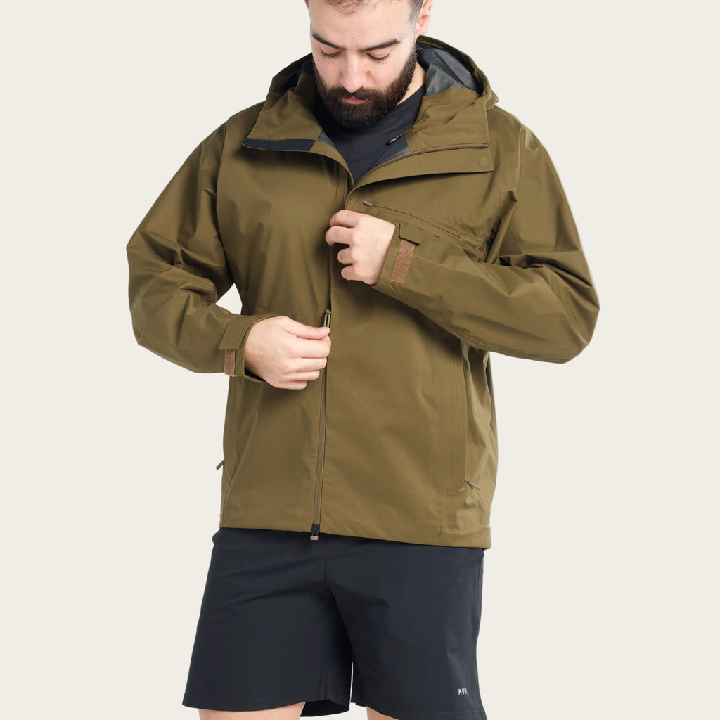 Windbreaker Jacket – Olive Brown
