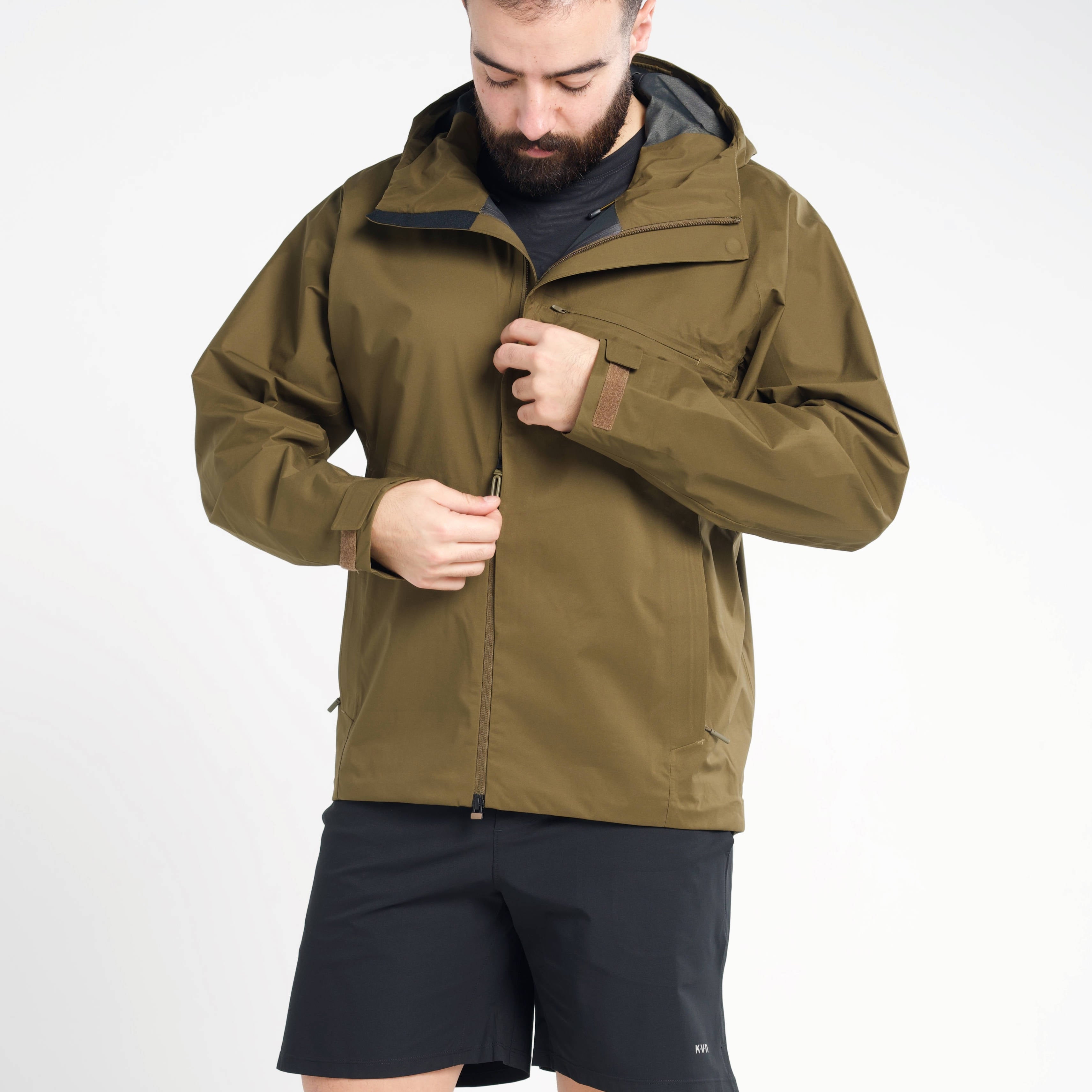 Vapor-Shell Ultralight Performance Windbreaker – Olive Brown
