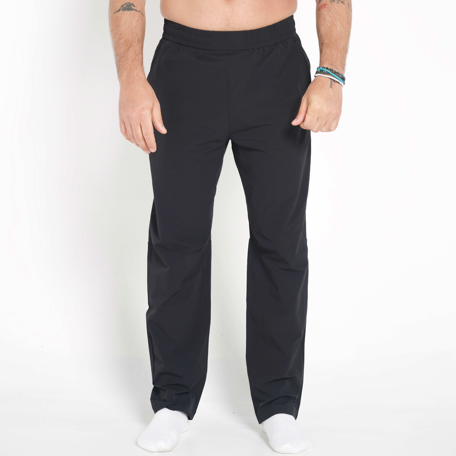 Water Repellent Technical Performance Pants - Black
