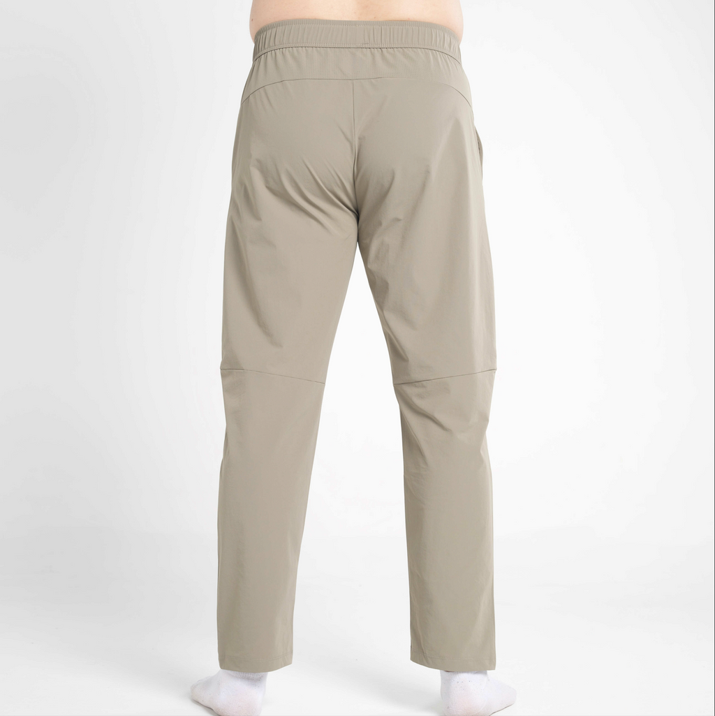 Beige pants on a white background