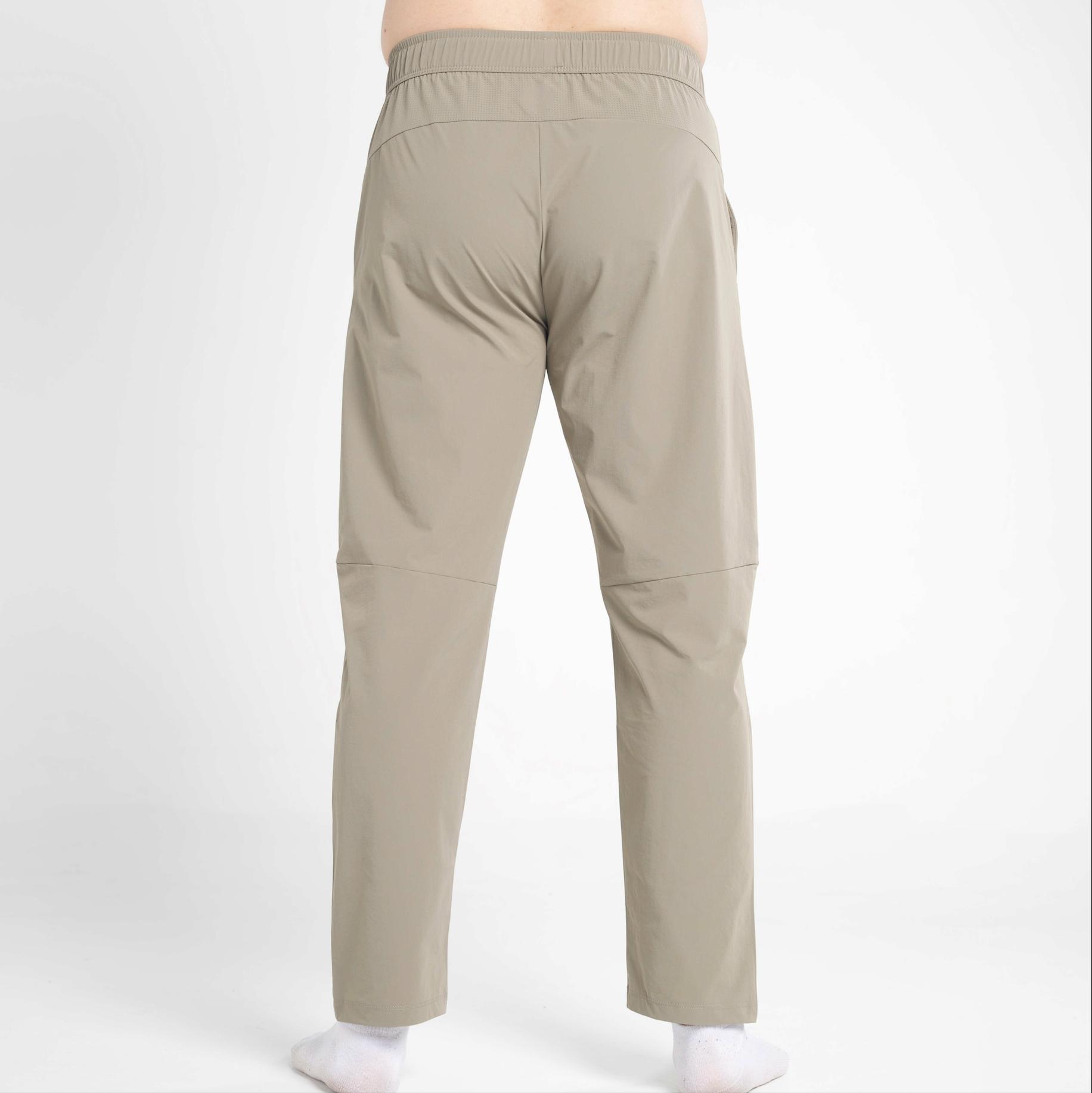 Beige pants on a white background