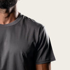 Loose Fit Cotton Tee - Graphite Grey
