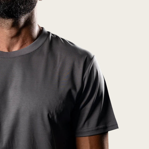 Loose Fit Cotton Tee - Graphite Grey