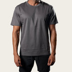 Loose Fit Cotton Tee - Graphite Grey