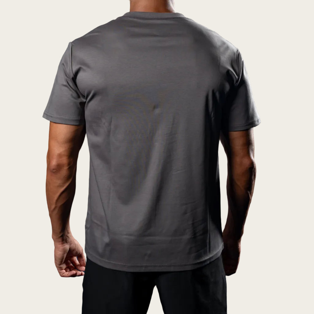 Loose Fit Cotton Tee - Graphite Grey