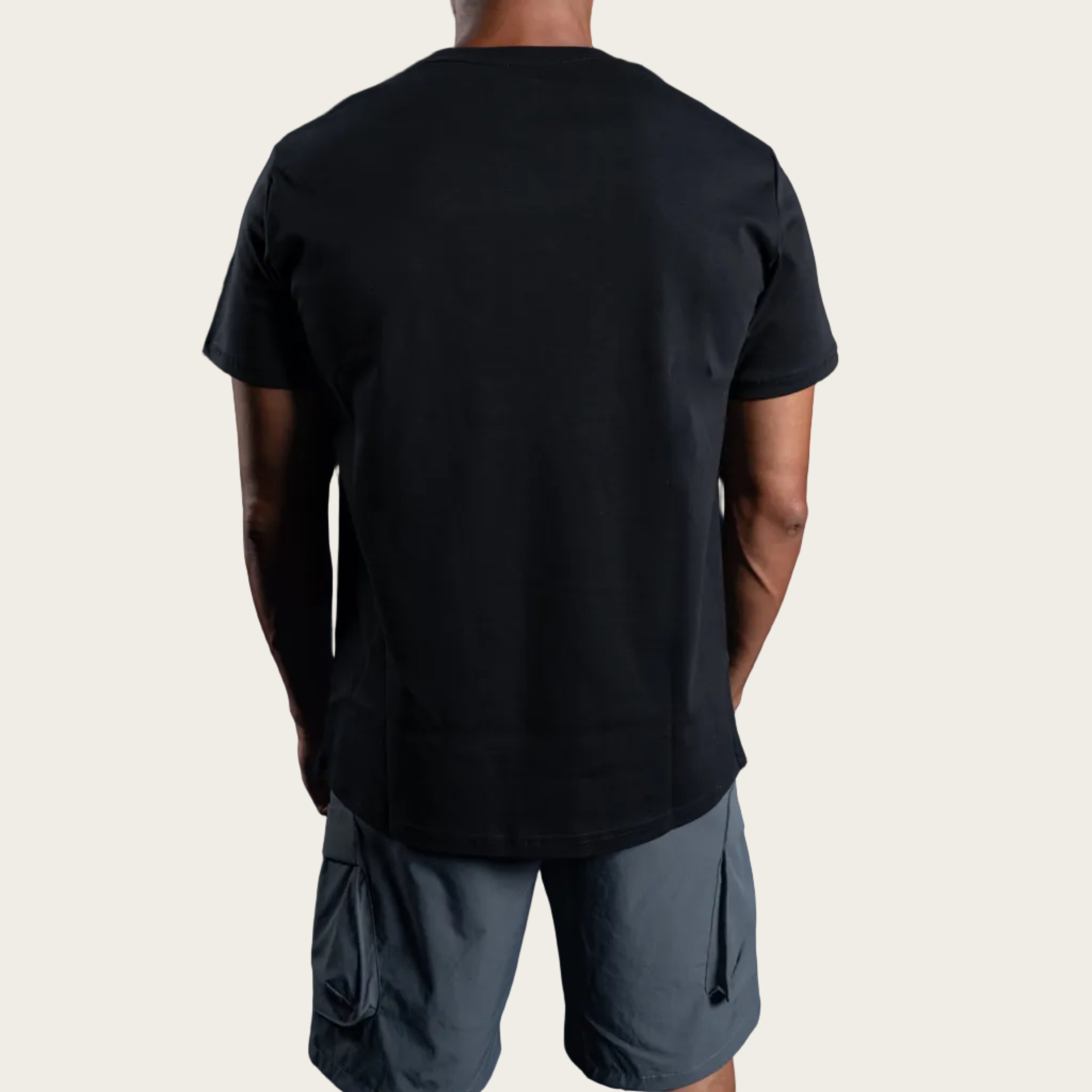 Loose Fit Cotton Tee - Black