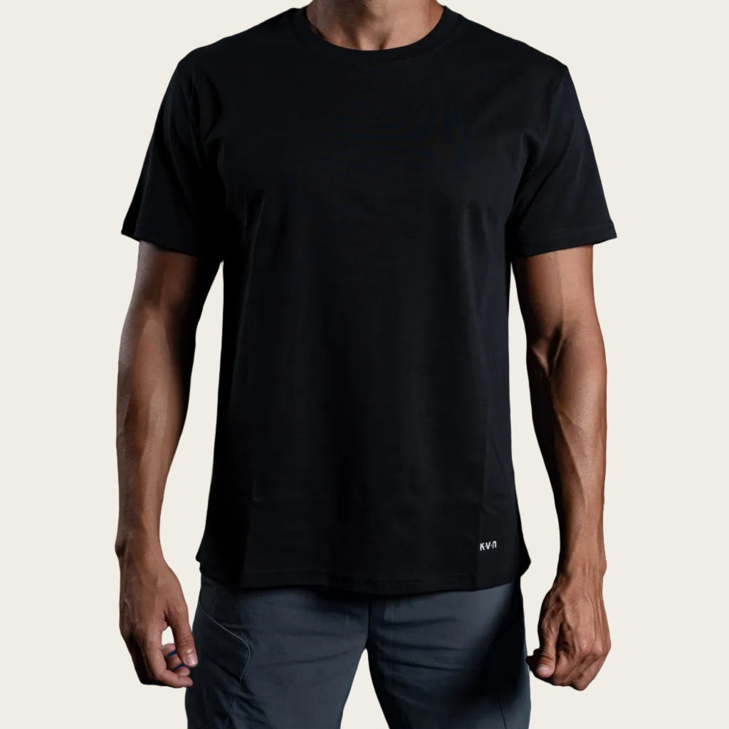 Loose Fit Cotton Tee - Black
